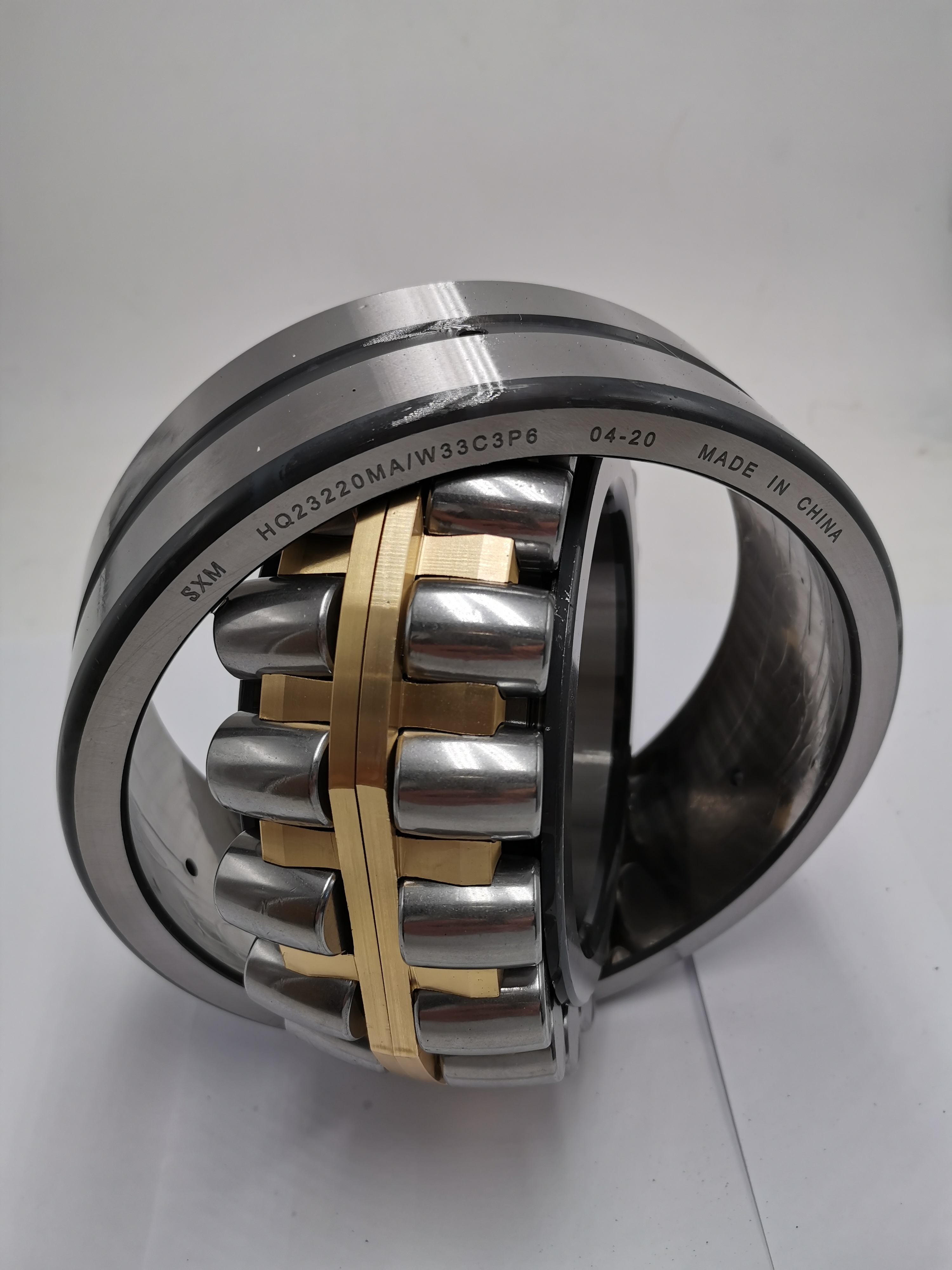 High Radial Load Low Noise Spherical Roller Bearing - Chrome Steel, 100x180x60.3mm, 1600 Rpm Limiting Speed, Open Seals, Double Row | 1 Year Warranty