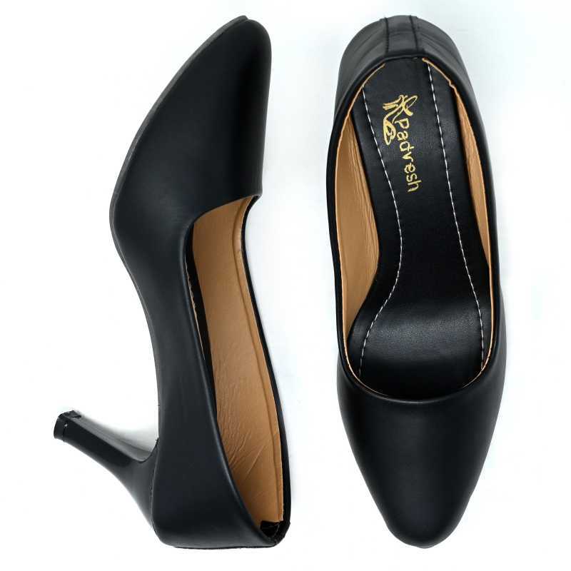 Ladies Bally Sandals - Synthetic Material, Mid Heels | Black, Anti-slippery, Dual Stitching, Easy Wipe, Ideal For Casual, Regular, And Party Occasions