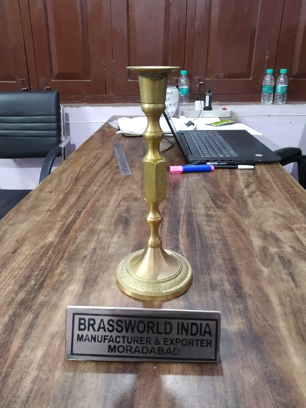 Home Art Golden Candle Holder