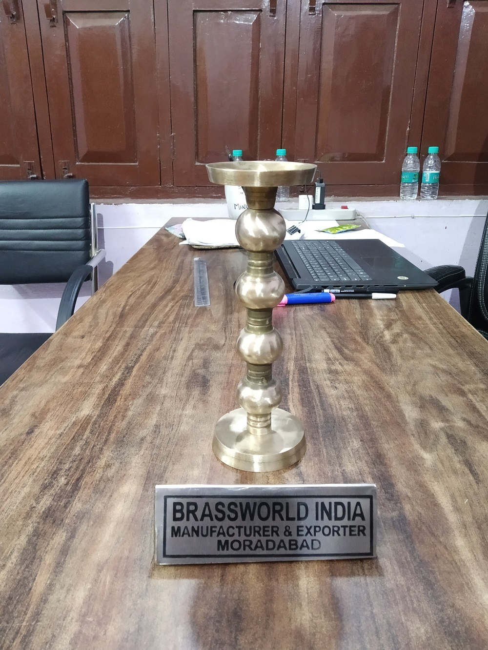 Home Art Golden Candle Holder