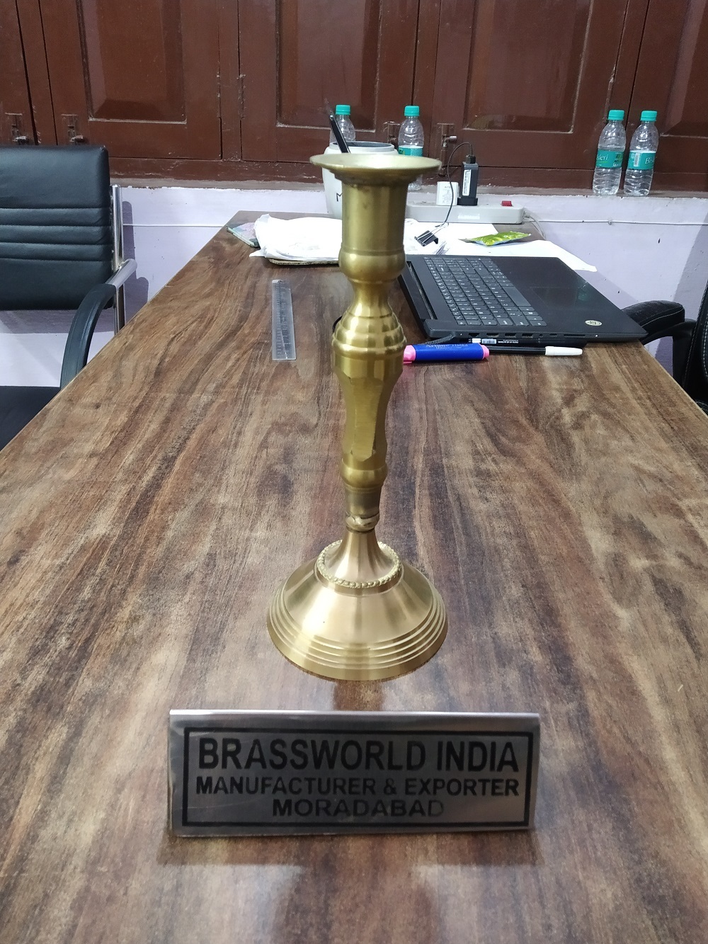 Home Art Golden Candle Holder