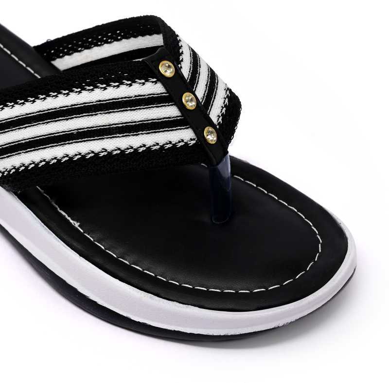 Ladies Wedge Sandals - Synthetic Material, Smooth Finishing Sole | Dual-stitching, Anti-slip Design, Perfect For Casual And Party Occasions