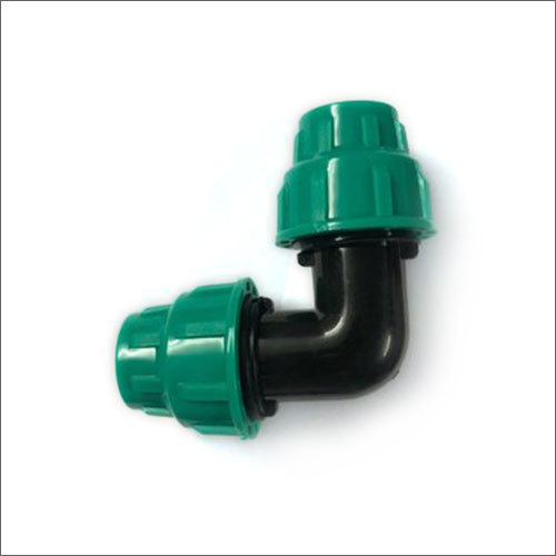 MDPE Compression Elbow - MDPE, Female Connection, Blue Finish | Elbow Connector for MDPE Pipelines, Durable Design for Reliable Flow
