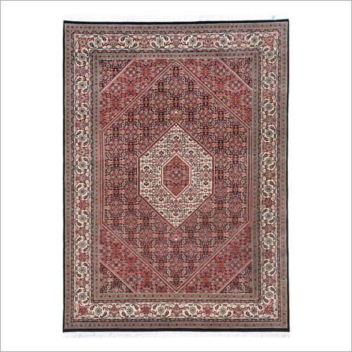 Black Irani Bidjar Carpet - Silk, 5x7 Feet Rectangular, Black Color | Modern Design, Anti-Slip Feature, 1 Year Warranty, High Quality Performance
