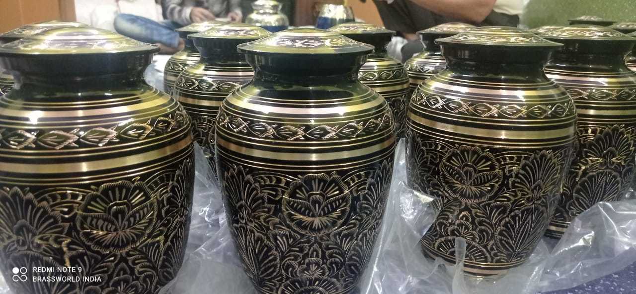 Brass Cremation Urn By Brassworld India