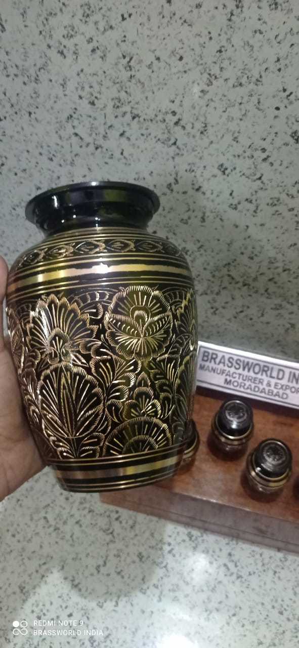 Brass Cremation Urn By Brassworld India