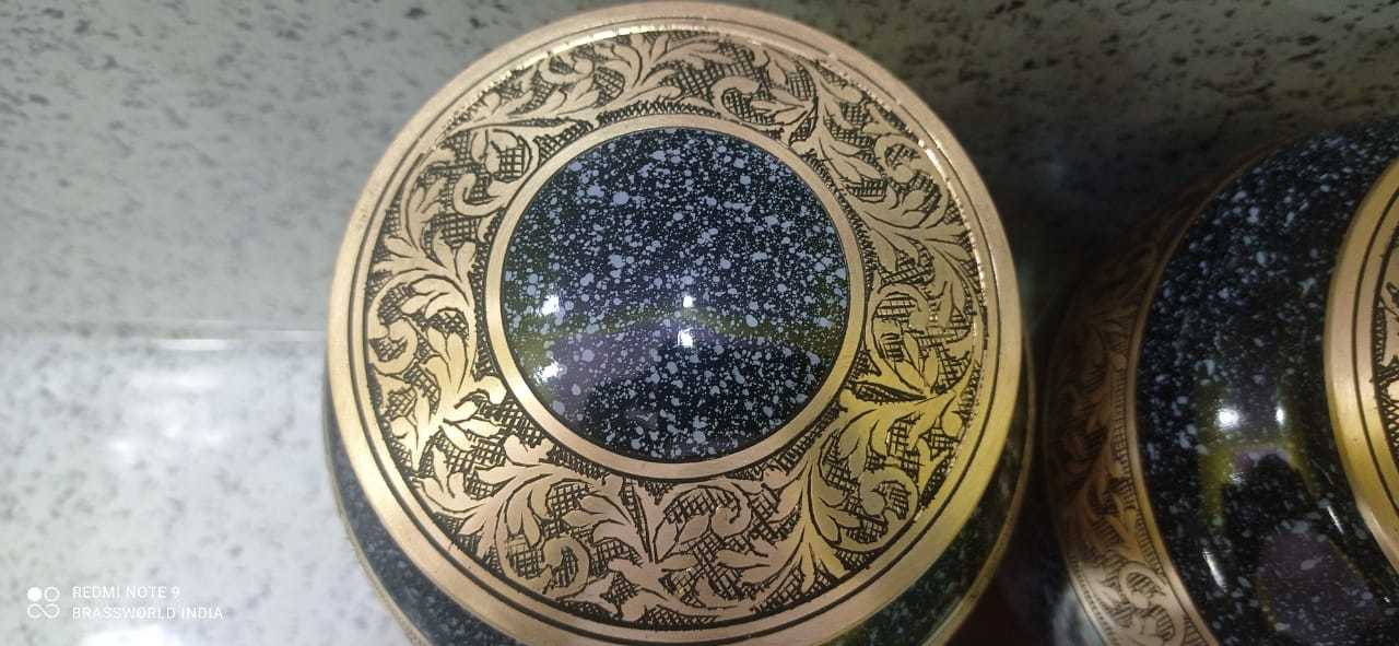 Brass Marble Finish High Quality Engraved Urn Funeral Supplies