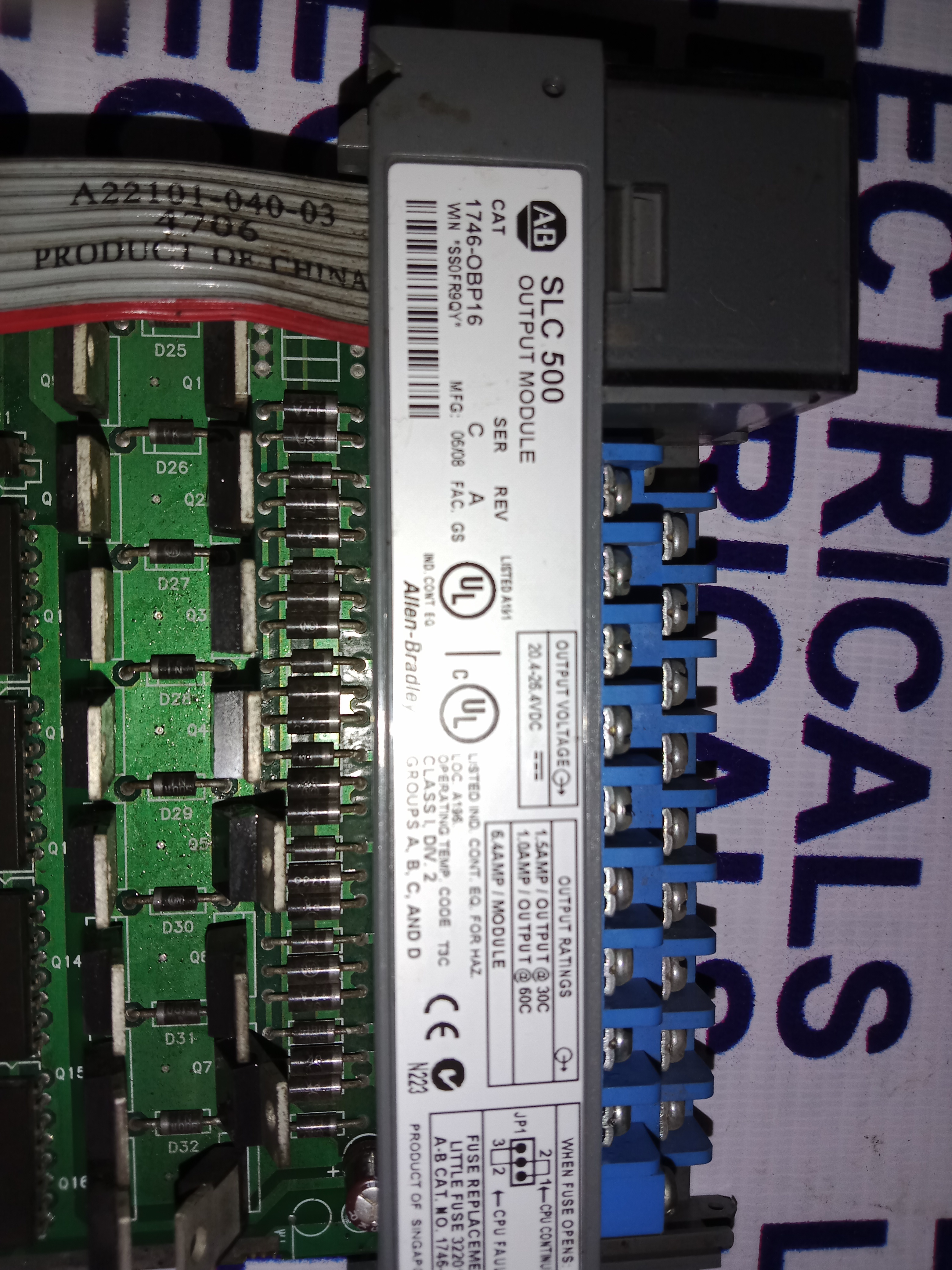 Allen Bradley Output Module 1746-0bp16