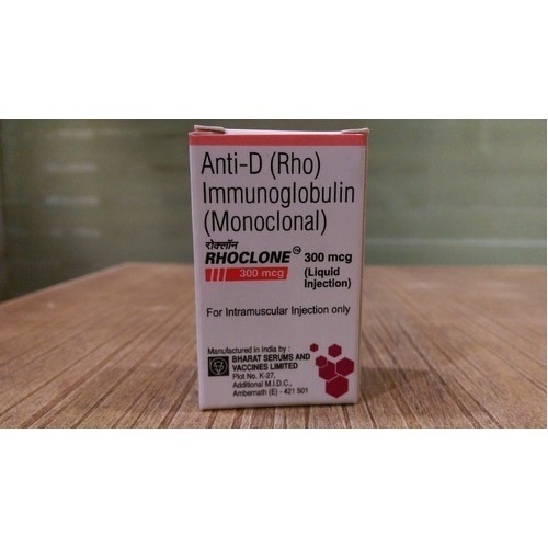 Rhoclone 300Mcg Injection Ingredients: Anti Rh D Immunoglobulin (300Mcg)