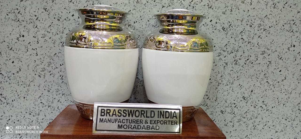 Brass Decorative Cremation Urn For Funeral Funeral Supplies