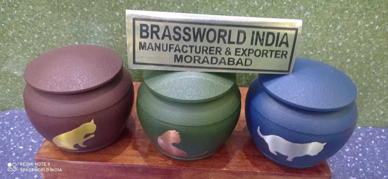 Aluminium Cat Cremation Urn Funeral Supplies