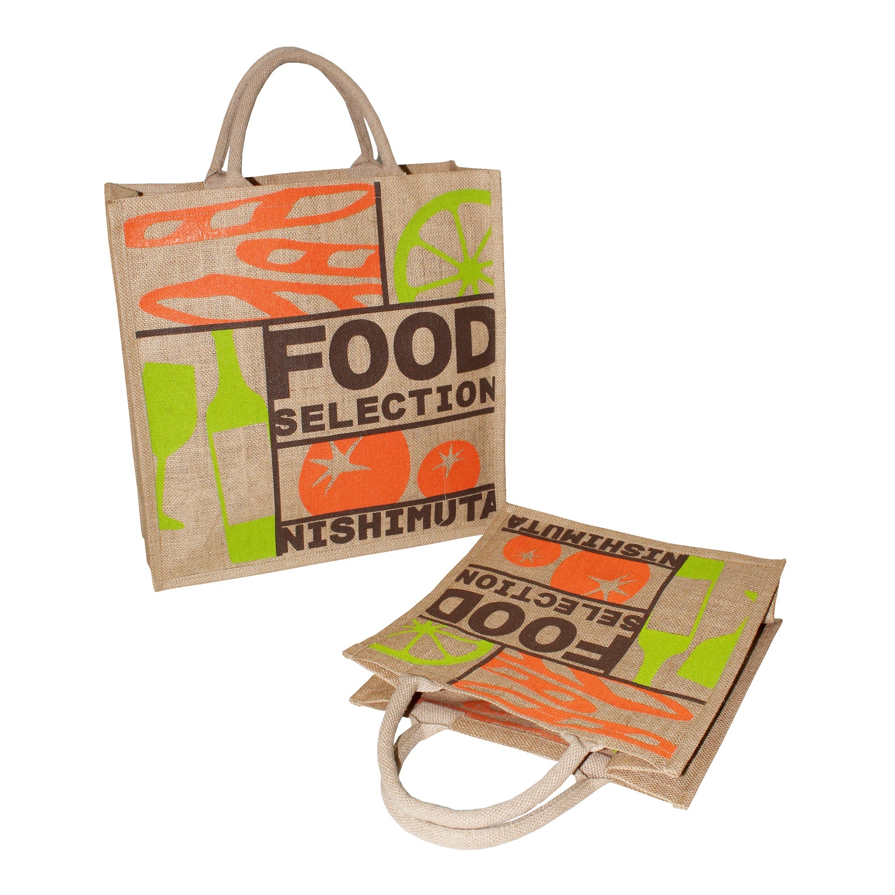 Available In All Color Pp Lamintated Jute Tote Bag With Print