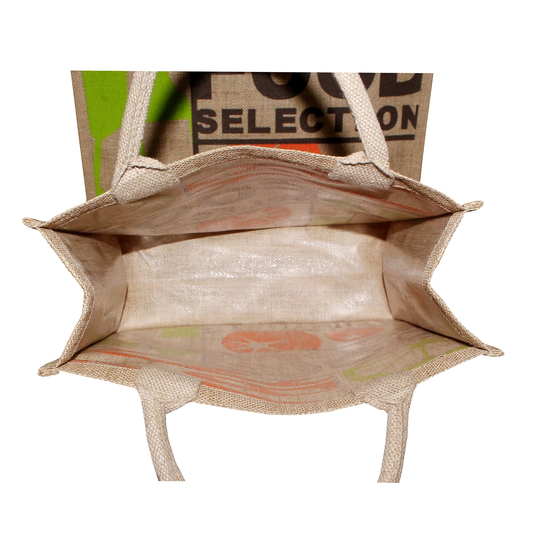 Available In All Color Pp Lamintated Jute Tote Bag With Print