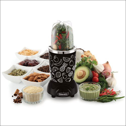 Black 500 Watts Bullet Mixer Grinder 5 Jar 3 Blades