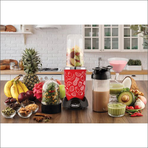 Red 500 Watts Mixer Grinder 5 Jar 3 Blades