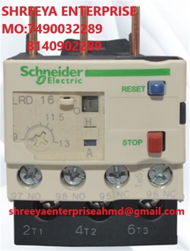 Schneider LRD16 - 220x60 mm, White & Black | Industrial Automation, IP55 Protection, 1 kWh Energy Consumption, 1 Year Warranty
