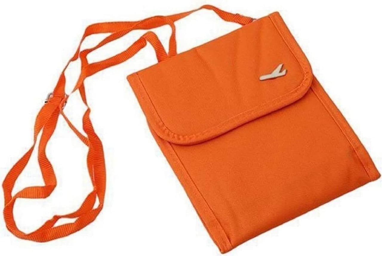 Polyester Neck Pouch And Passport Sling Bag