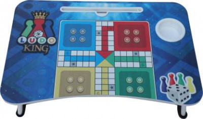 Ludo Laptop Table - High-grade Polypropylene, 60x40x28 Cm, Multicolor | Multipurpose, Lightweight, Stackable, Child-friendly