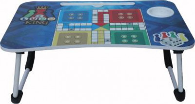 Ludo Laptop Table - High-grade Polypropylene, 60x40x28 Cm, Multicolor | Multipurpose, Lightweight, Stackable, Child-friendly