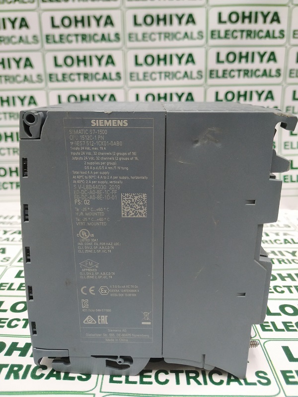 Siemens 6es7 512-1ck01-0ab0 Simatic S7-1500 Compact Cpu 1512c-1 Pn