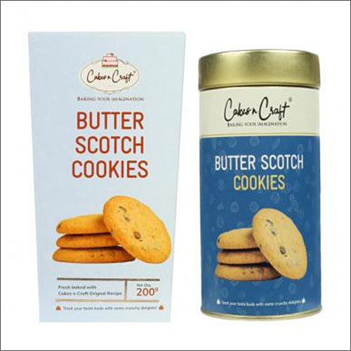 Butter Scotch Cookies - 200g Tin, Wheat Flour Ingredients for Fresh Tea Time Delight