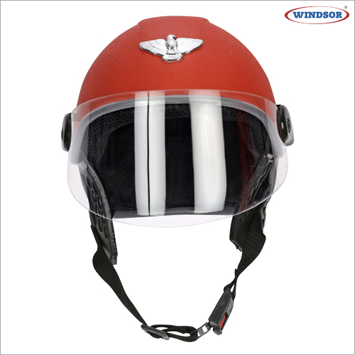 Silver Windsor Ozee Mini Cap With Visor Wrinkle Helmet
