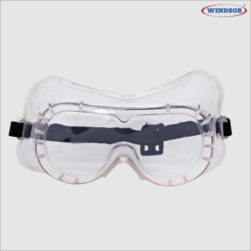 Windsor Full Splash Type Pvc Safety Goggles - Polycarbonate, 6.3 Inch | Anti-fog, Anti-scratch, Indirect Ventilation, Uv Protection