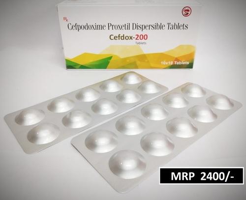 Cefdox-200 - Cefpodoxime Proxetil Dispersible Tablets, 50 Count Boxes | Effective Treatment for Bacterial Infections, Suitable for Kidney Issues, Room Temperature Storage