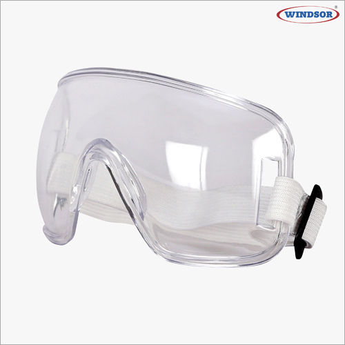 Square Design Windsor Pc Safety Goggles - Polycarbonate Material, 19x16x17cm Dimensions, Transparent Color | Unisex, 35g Lightweight, Eye Protection From Dust And Viruses