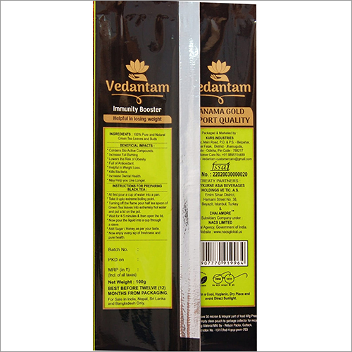 Panama Gold Green Tea - Dried, Strong Flavor | Antioxidant-rich, No Sugar Added, Health Benefits