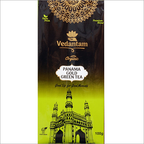Panama Gold Green Tea - Dried, Strong Flavor | Antioxidant-rich, No Sugar Added, Health Benefits