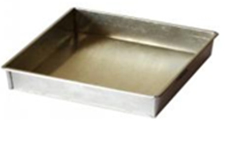 Square Cake Mould Fix Bottom Welding - Aluminum, 5x5x2 Inch (127x127x50.8mm) | Available in Various Sizes Up to 11x11 Inch, Height Options 2 & 3 Inch