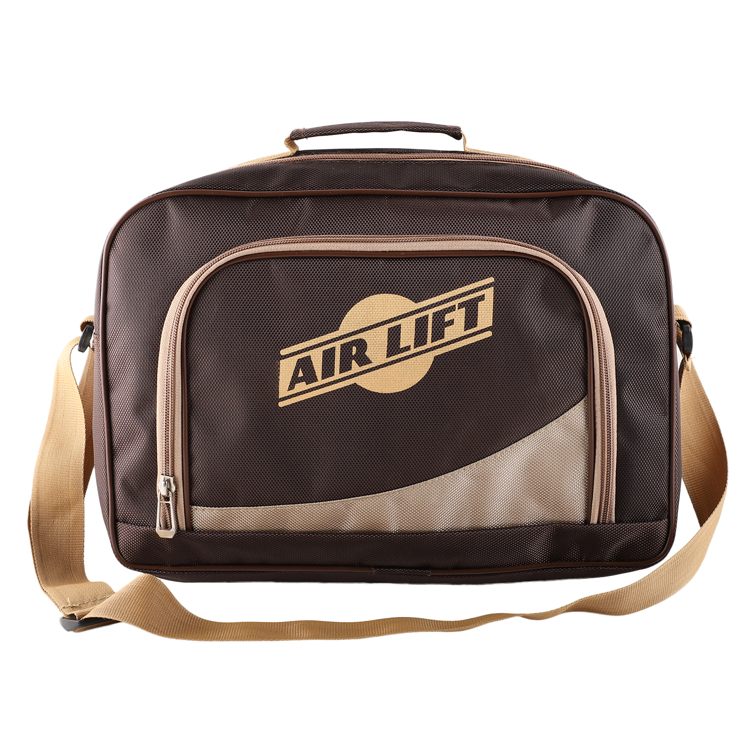 Promotional Bag - Pvc Material 20 Liter/day Capacity Brown Color Customized Size Zip Closure Niwar Handle Synthetic Type 300g Weight