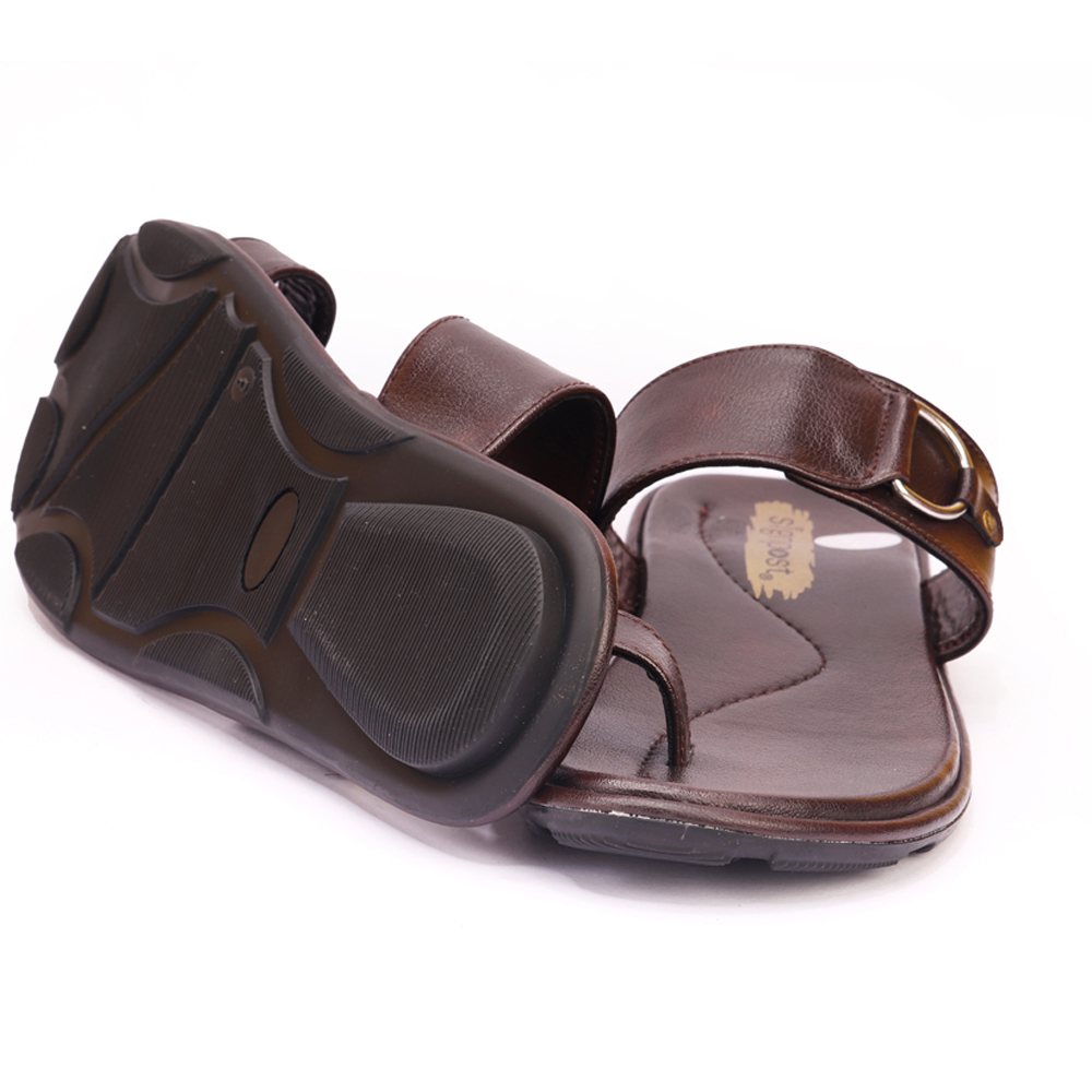 Brown Men's Regular Kolhapuri Slippers