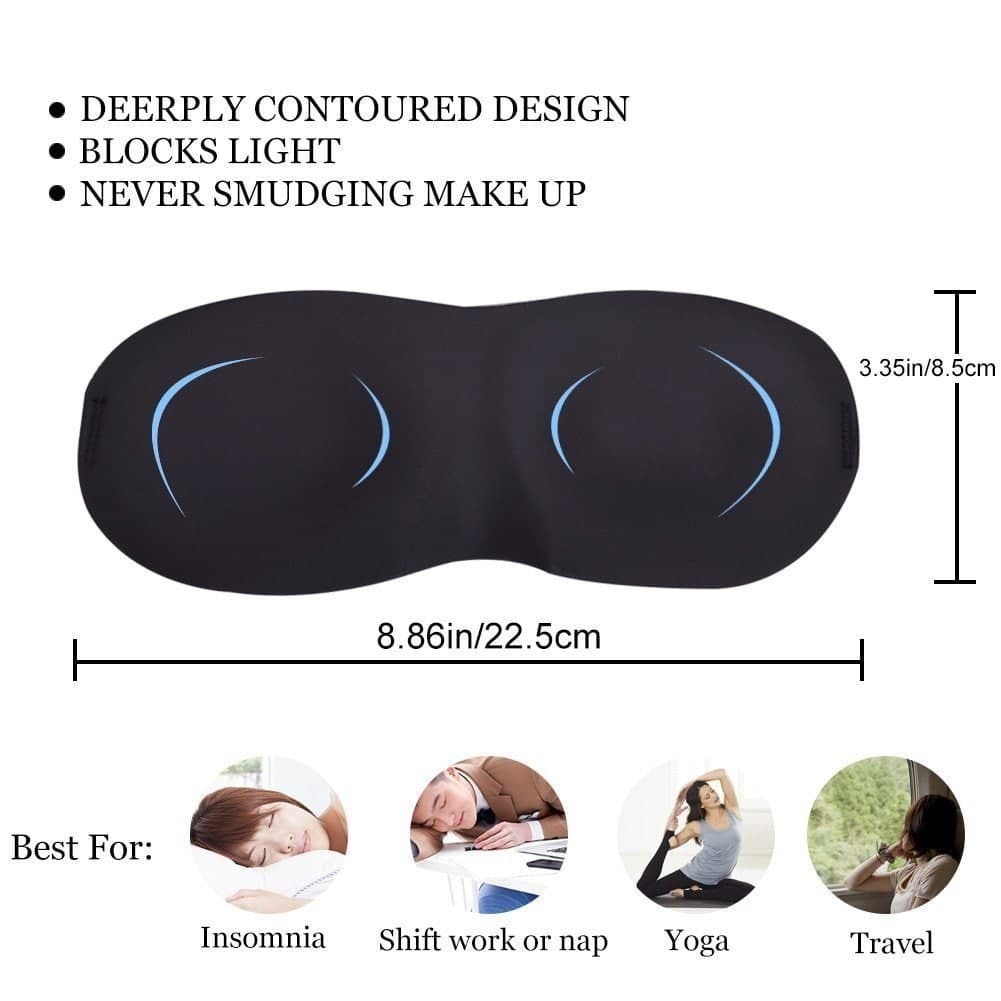 3d Light Blocking Sleep Eye Mask