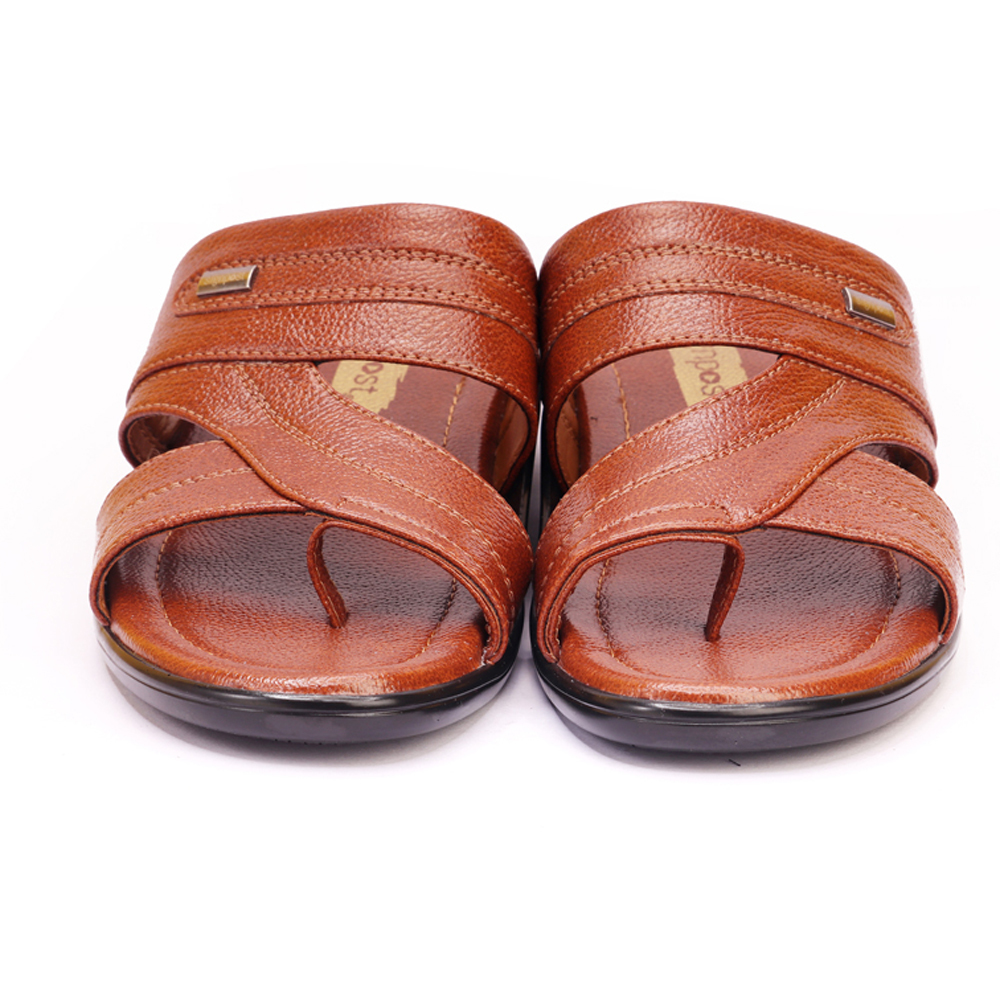 Men's South Slippers - Pvc Upper, Pu Outsole, Sizes 7-10 & 8-11, Tan Color | Lightweight & Flexible, Anti-skid, Water Resistant, Comfort Support