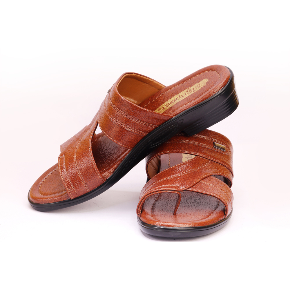 Men's South Slippers - Pvc Upper, Pu Outsole, Sizes 7-10 & 8-11, Tan Color | Lightweight & Flexible, Anti-skid, Water Resistant, Comfort Support