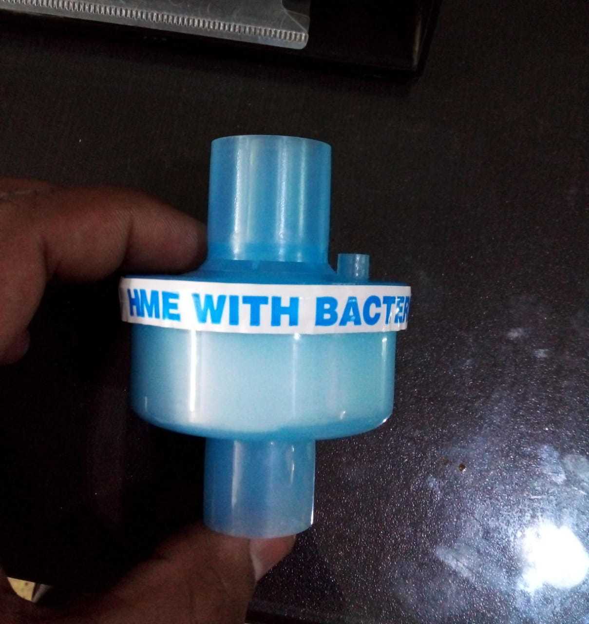Hme Filter - New Anaesthesia Product, Manual Operation, Real-time Functionality, White And Blue Design