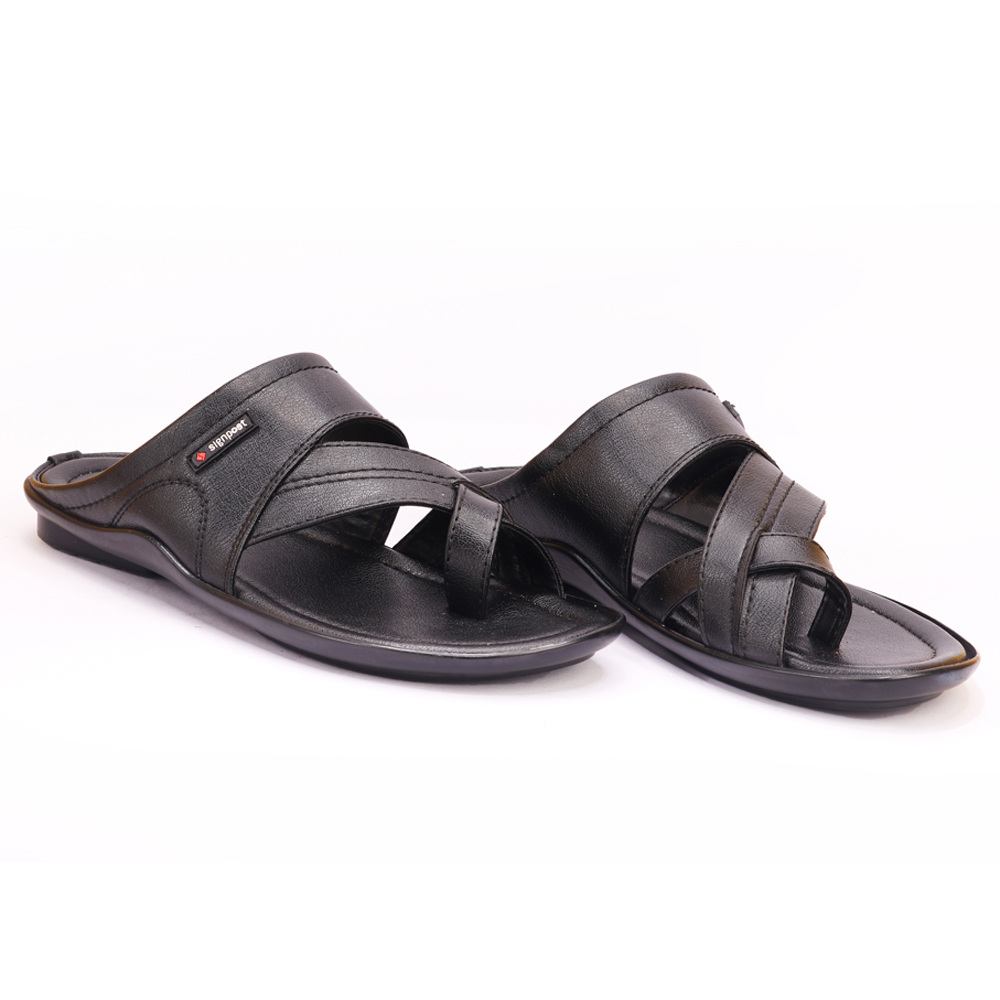 Men's Wholesale Price Slippers - Eva Sole, Sizes 7 To 10, Black | Lightweight, Comfortable, Slip-on, Water Resistant, Anti-skid, Healing Features