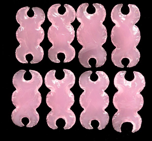 Rose Quartz Triple Moon Carving Grade: Aa