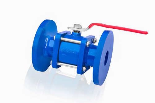 Flanged Ball Valve - Cast Iron, 15mm - 200mm Size Range | Blue Color, PN: 10/16 Pressure Rating, CL. 125/250 Class, 3 Piece / Single Piece Design