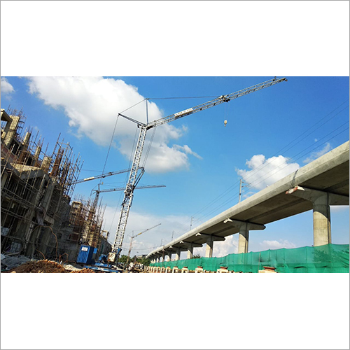 Tower Crane - High-Strength Steel, 50m x 2.5m x 2.5m, Yellow, 10 Ton Capacity, 100 kW Power, Automatic, Air Cooling System, Computerized