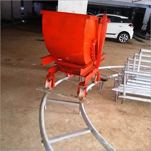 Trolley Bucket - Mild Steel, 800mm x 600mm x 700mm, Orange | 200 Liters Capacity, Manual Operation, Approx. 50-60 kg Weight, 6 Months Warranty