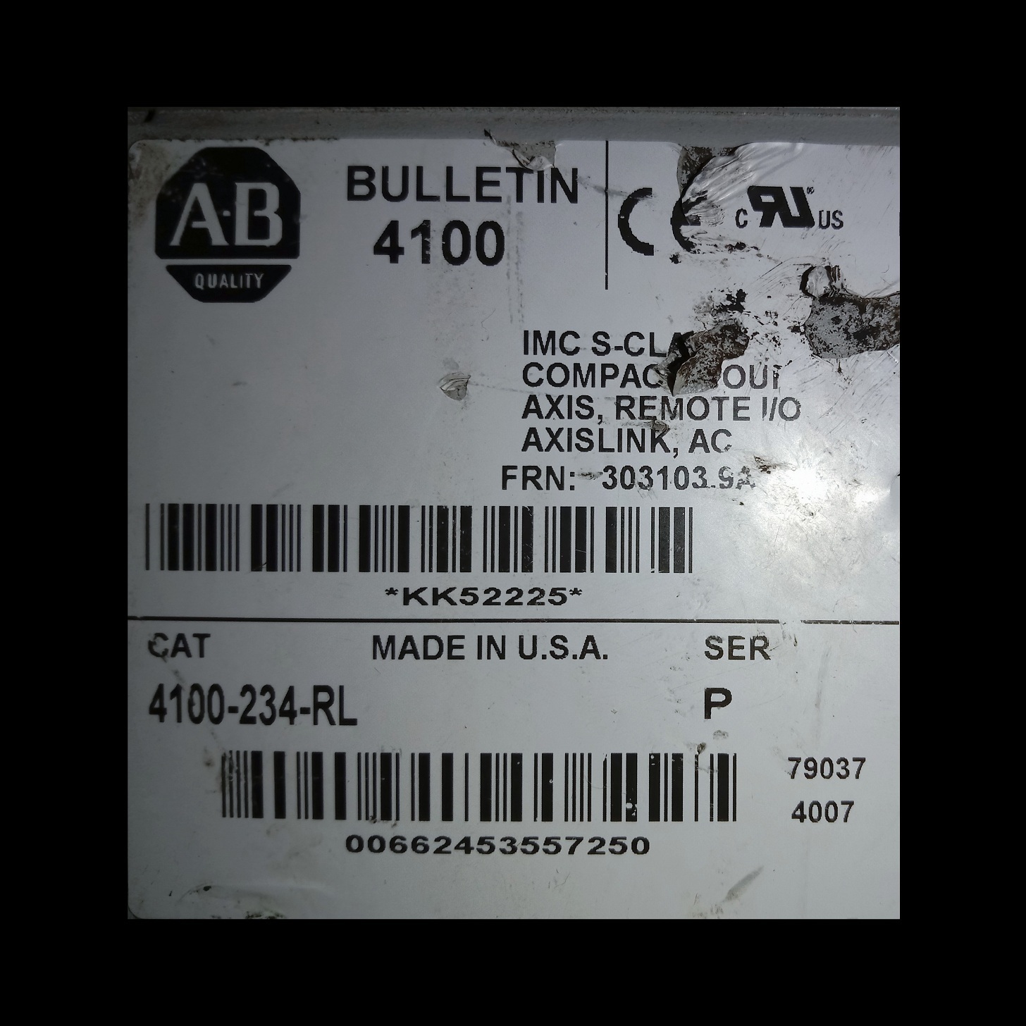 Allen Bradley Servo Drive 4100-234-rl