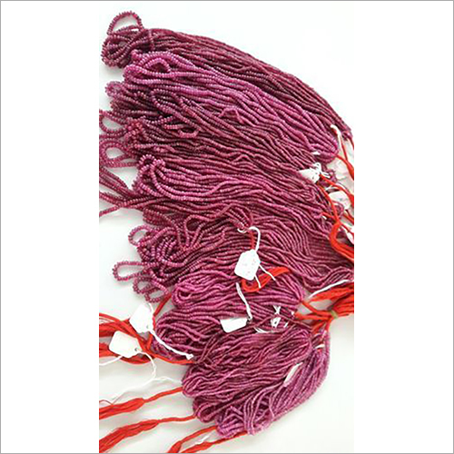 Ruby Beads - 3-4mm Round Purple Ruby | 100pcs, Ideal for Jewelry Making, Craft Projects, Fashion Accessories in Bulk