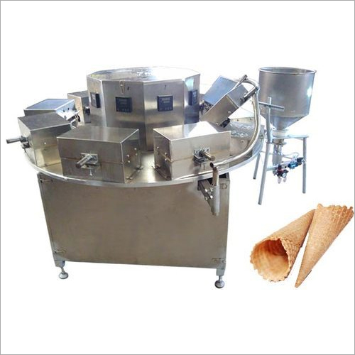 Eco Friendly Semi Automatic Wafer Cone Making Machine