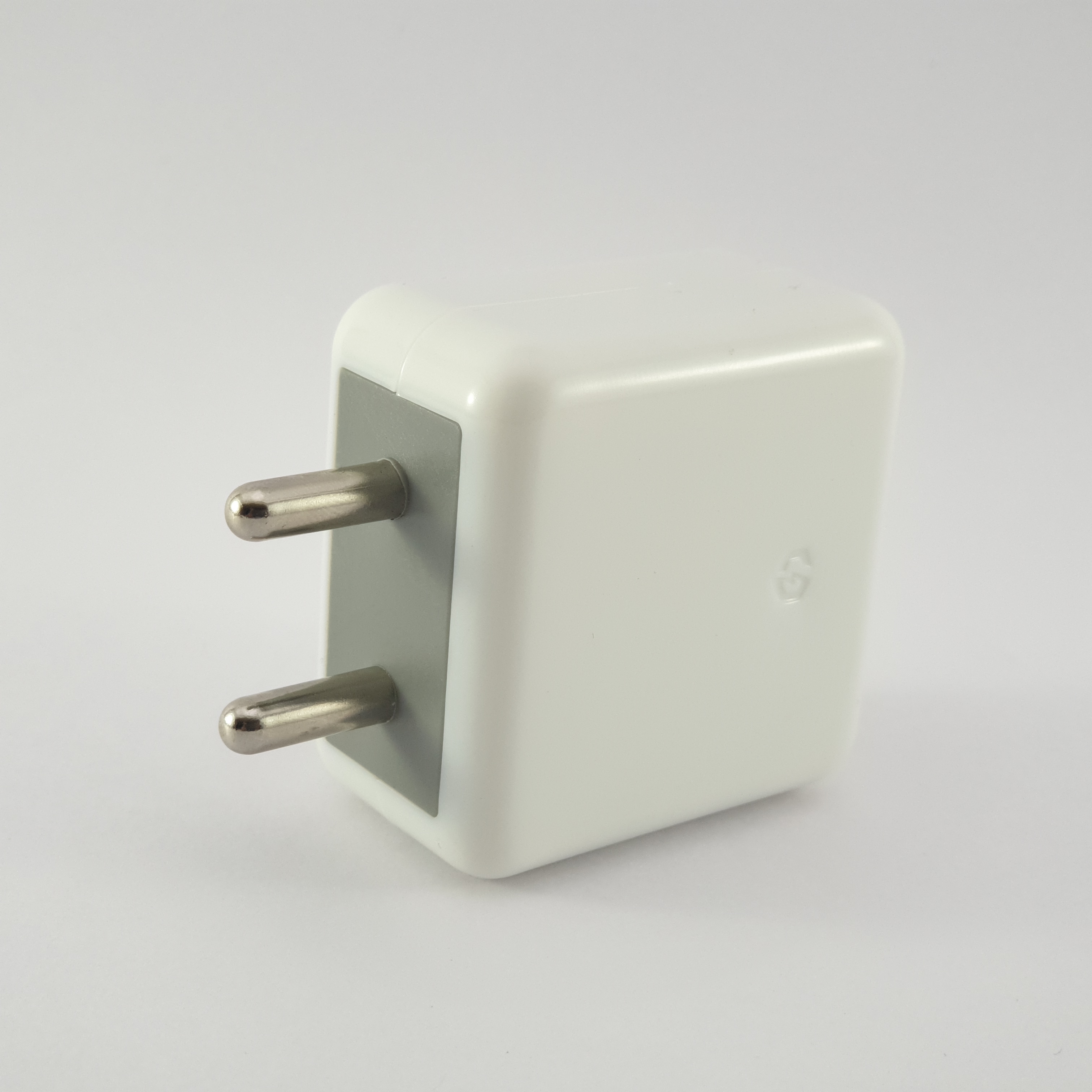 Mobile Charger Cabinet - Pc + Abs Material, White Color, 2.1a Output Current | Double Port Design With Auto Lock And Embossed Charging Logo