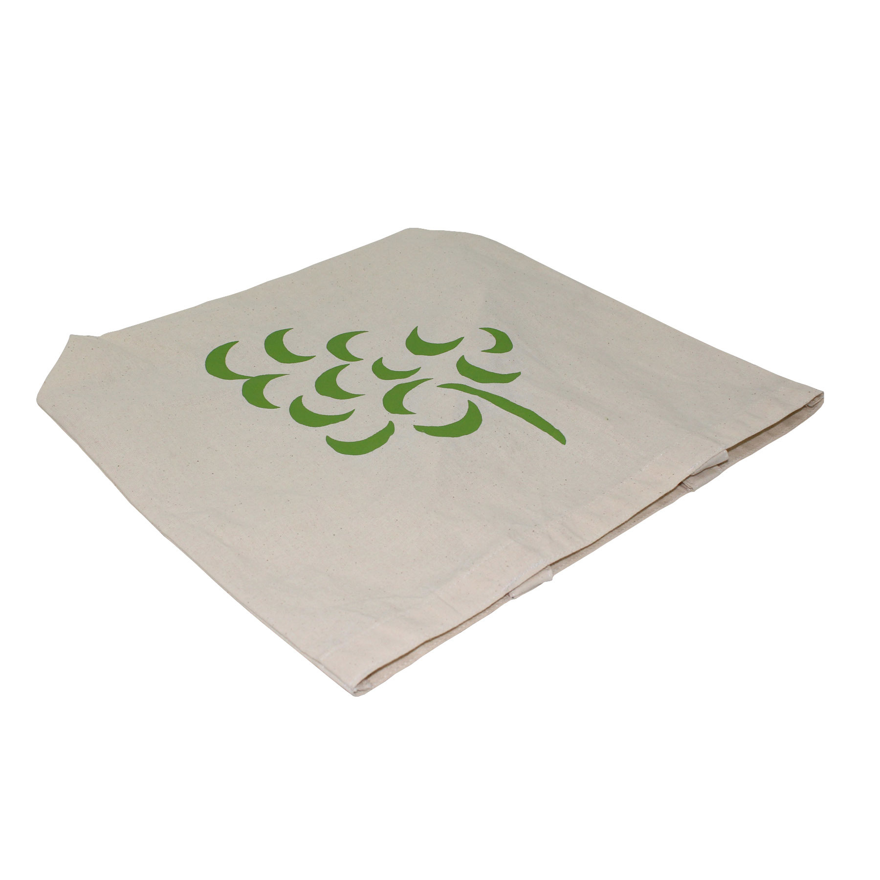 Cotton Grocery Bag - 38x40x10 Cm | Natural Color Reusable Eco-friendly Customized Design Open Closure 80 Grams