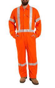High Visibility Coveralls - Polyester Knit, All Sizes | Csa Z96-15 Class 3 Level 2, Ansi/isea 107-15 Class 3, 7 Storage Pockets, Reflective Tape, Adjustable Snap Wrists