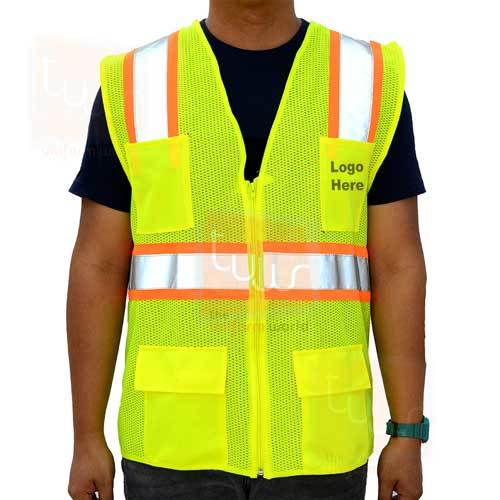 Safety Jacket - Durable High-visibility Fabric, All Sizes | 28-day Warranty For Enhanced Performance In Low-light Conditions